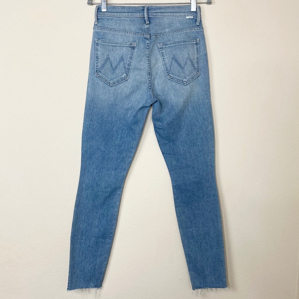 MOTHER The Stunner Ankle Fray Button Fly in Hit the Jackpot Wash - Picture 8 of 16